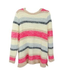 EUC Lane Bryant Striped Eyelash Knit Sweater, Size 18/20